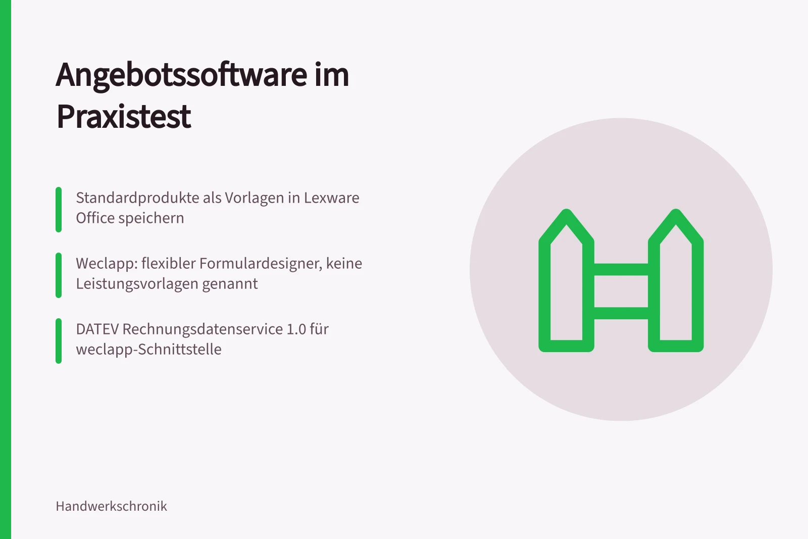 Karte: Angebotssoftware prüfen mit Vorlagen, Nummernkreisen und DATEV-Schnittstelle