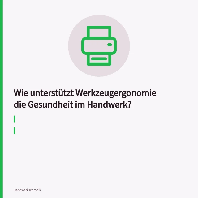 Ergonomischer Schraubendreher im Einsatz am Werkstück in der Werkstatt. Wie unterstützt Werkzeugergonomie die Gesundheit im Handwerk?